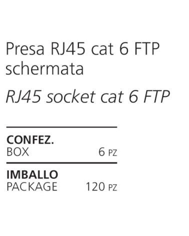 PRESA LIFE BIPOL RJ45 CAT6