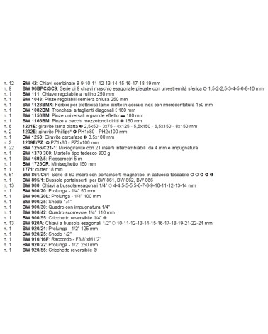 BW2056E VALIGIA ASS. 163UT