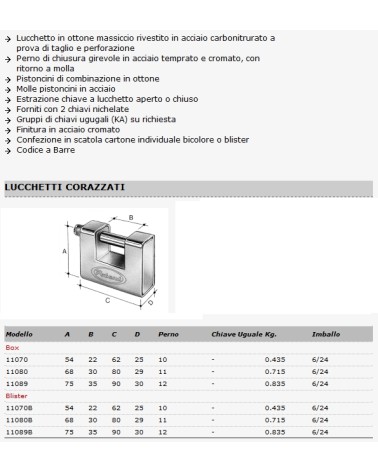 LUCCHETTO CORAZZATO 80MM  
