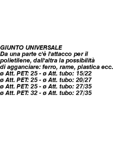 GIUNTO UNIVERS. 15-22x25  