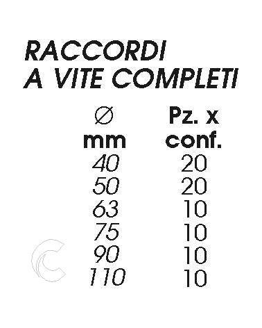RACCORDO VITE COMPLETO  40