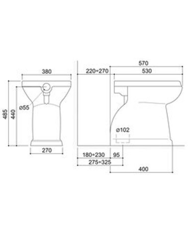 WC CASUAL+ SC/PAV APERTO  