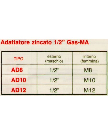 ADATTATORE 1/2 X M10      