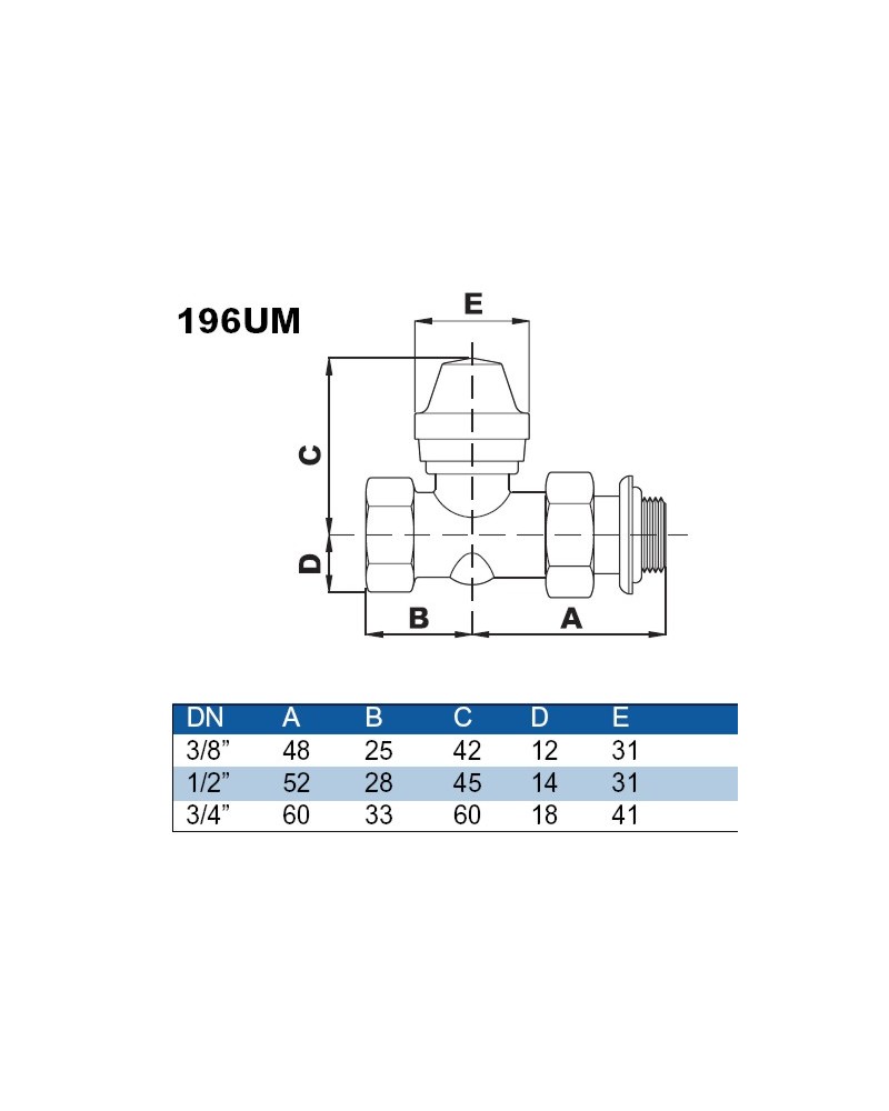 DETENTORE DIR FERRO  3/8  