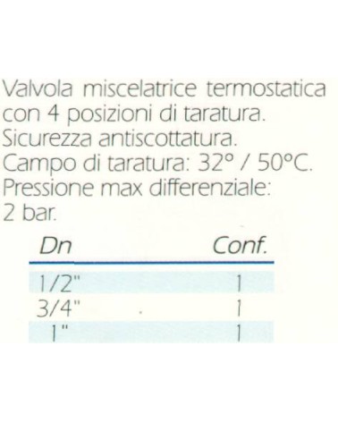 VALVOLA MISCEL TERMOST 1/2
