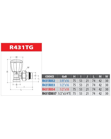VALV SQ TERM x RAME 3/8x16