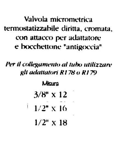 VALV DR TERM x RAME 3/8x12