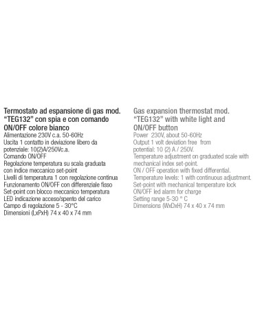 TERMOST AMB ON-OFF C/SPIA 