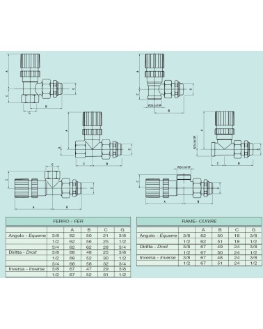 VALVOLA DR TERMOST RAM 3/8