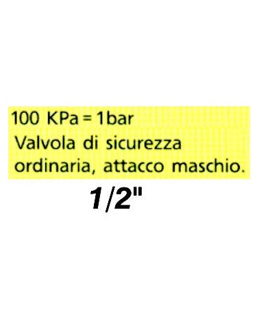 VALV SICUR ORD M1/2  3 BAR