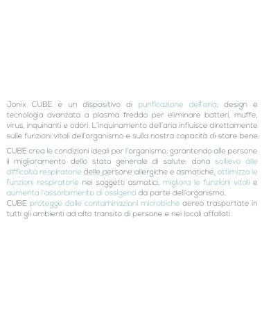 IONIZZATORE JONIX CUBE BIA