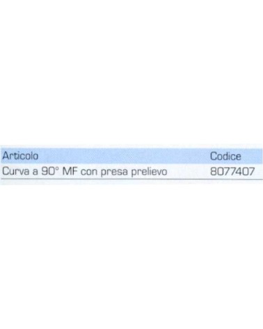CURVA MF C/PREL 90? diametro 80 BI