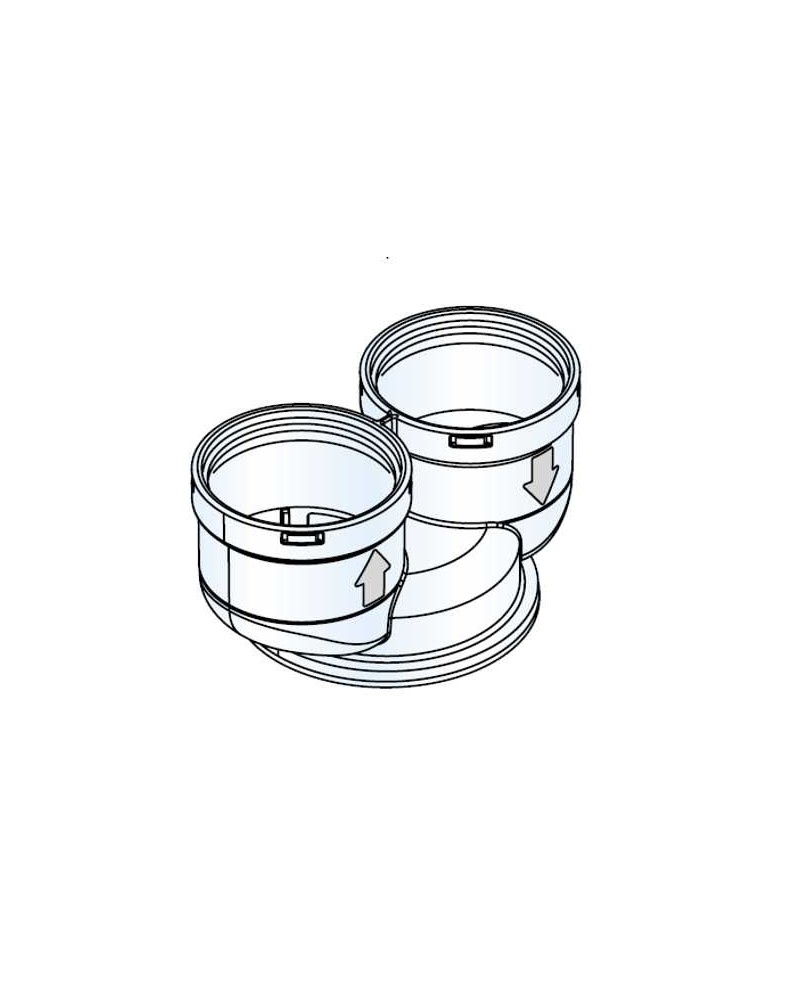 KIT SCARICO SDOPP. 80/80  