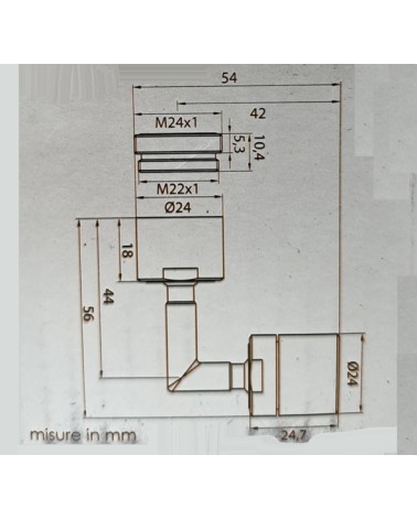 AERATORE C/DOPP SNODO M24 