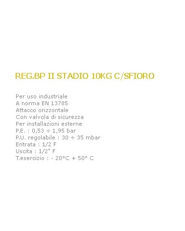 REGOL.BASSA PRES.1/2FX1/2F