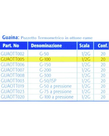 POZZETTO TERMOMETRICO 10cm