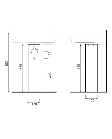 COLONNA PER LAVABO JO BIA 