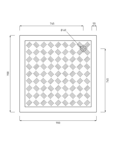 PIATTO AIRONE  90x90  BIAN