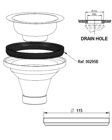 GUARN PILETTA BASKET diametro 115 