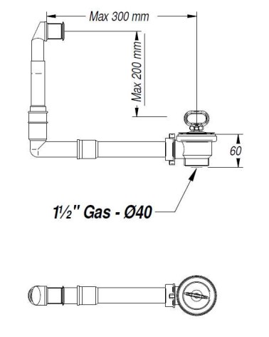 PILET INOX diametro 60 C/TP TONDO 