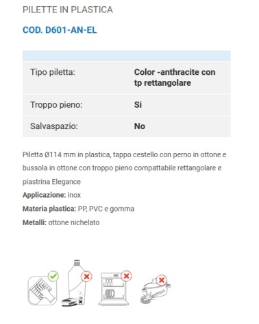 PIL BASKET LAVEL C/T RE AN