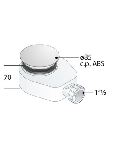 PIL SIF DOCCIA diametro 60 RIB H70