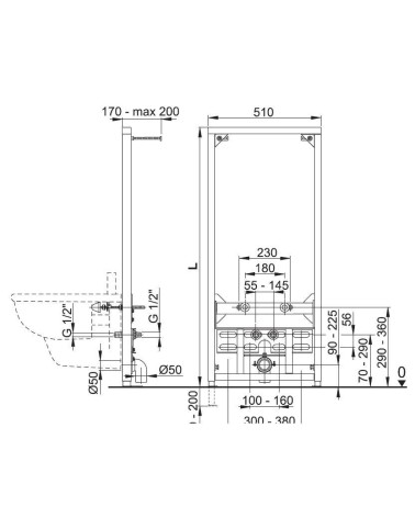 HIDROLITE BIDET SOS.X CART