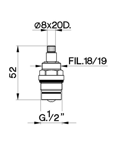 VITONE DA 1/2 CISAL X TR  