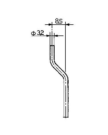 TUBO DI RACC.CASS.x WC INC
