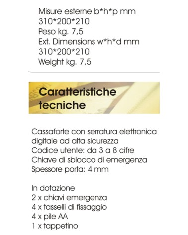 CASSAFORTE BOXER 31x20x21 