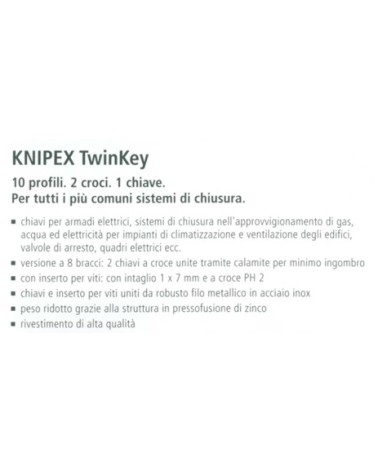 TWIN KEY 20 UTILIZZI      