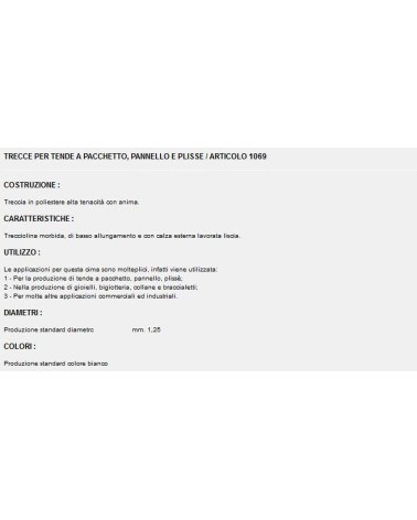 CORDINO TENDA 250M 1,25MM 