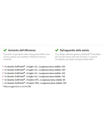 SET GIRAVITI 6PZ 4TAGL+2PZ