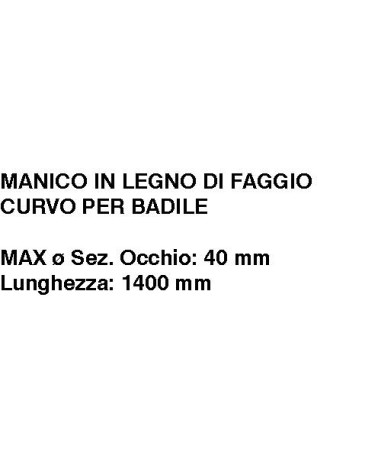 MANICO BADILE CURV.140 diametro 40