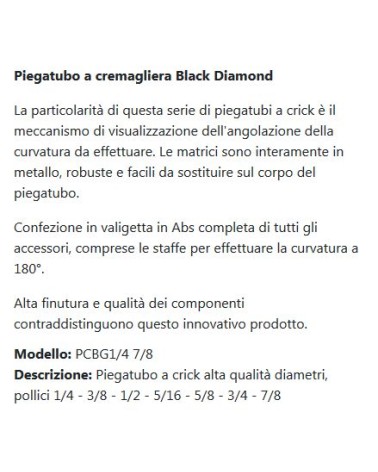 CURVATUBI BLACK D. 1/4-7/8