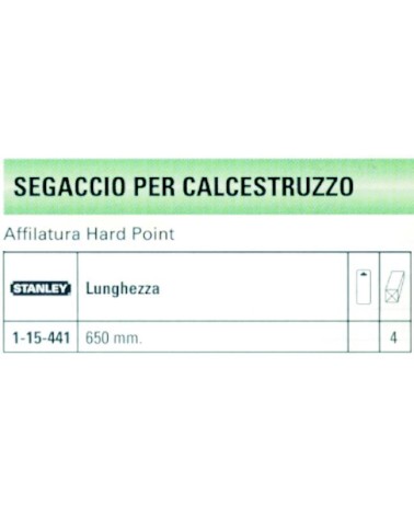 SEGACCIO PER GASBETON 71CM