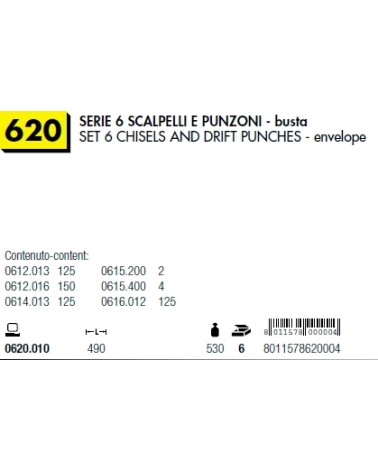 SERIE 6 UTENSILI BUSTA    