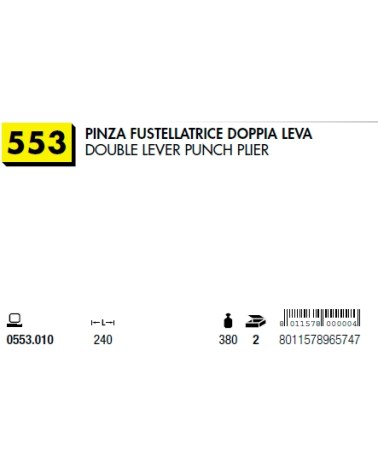 PINZA FUSTELLA DOP LEVA   