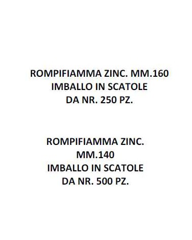 ROMPIFIAMMA ZINCATO MM 140