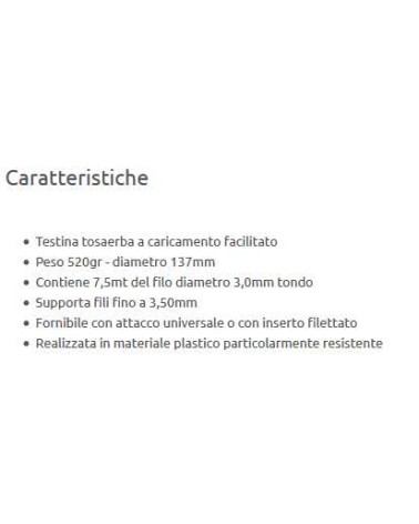 TESTINA CARICA RAP  MACH 3