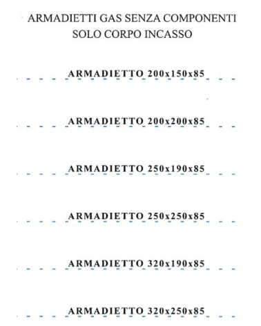 ARMADIET GAS 20x19x8 VERN 