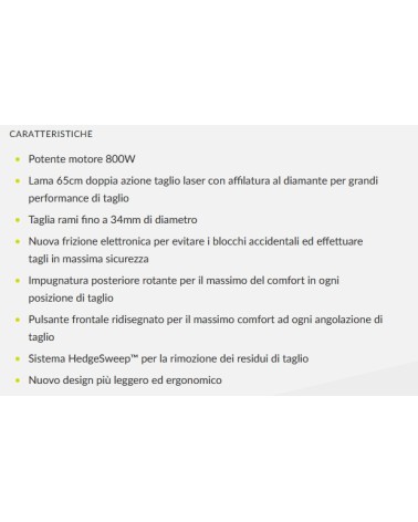 TAGLIASIE 65CM 800W RHT816