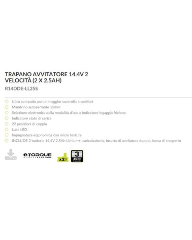 TRAP AVVIT 14,4V 2 BAT2.5H