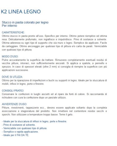 STUCCO K2 ROVERE 500 GR   