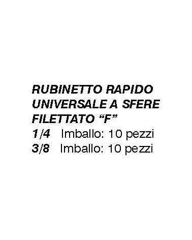 RUBINETT.RAPID.UNIV.F 1/4 