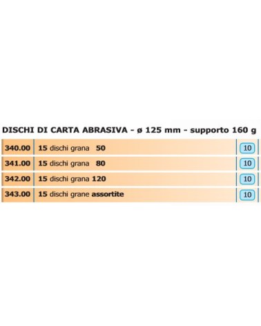 DISCO CARTA GRANA 50 15PZ 