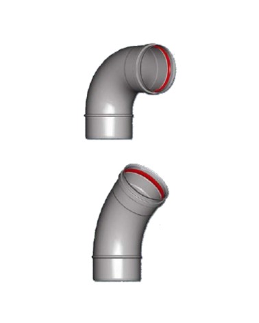 GOMITO INOX 45? diametro 60       