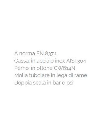 MANOMETRO GLIC 0-6 BAR POS