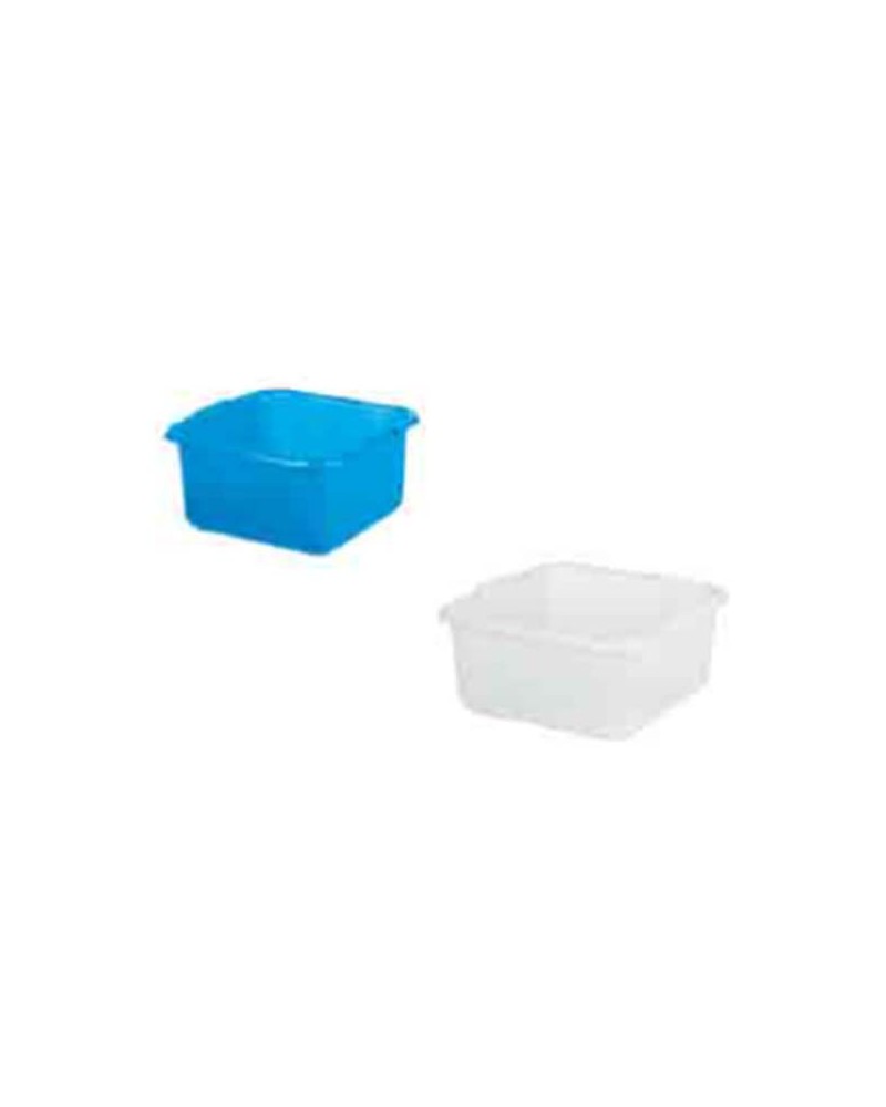 BAGNO QUADRO POLIETILENE 34CM AZZURRO