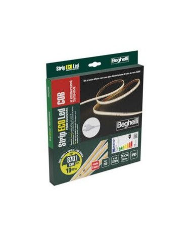BEGHELLI STRIP LED 230V-10W IP65-4000K - 1 MT